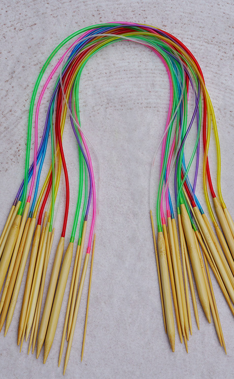 Bamboo knitting needles